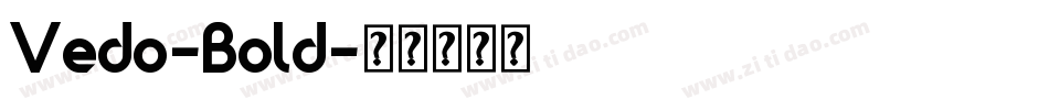 Vedo-Bold字体转换