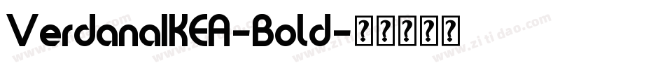 VerdanaIKEA-Bold字体转换