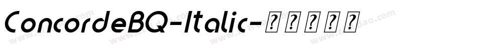 ConcordeBQ-Italic字体转换