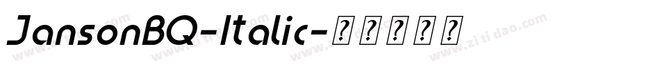 JansonBQ-Italic字体转换