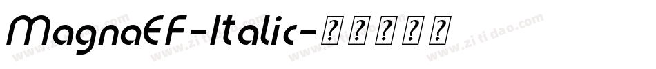 MagnaEF-Italic字体转换