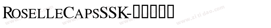RoselleCapsSSK字体转换