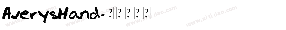 AverysHand字体转换
