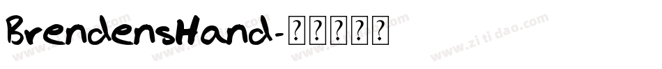 BrendensHand字体转换