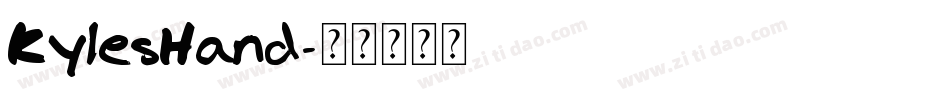 KylesHand字体转换