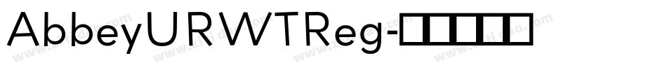 AbbeyURWTReg字体转换
