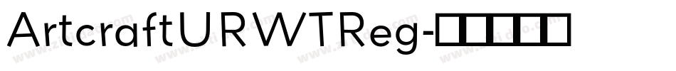 ArtcraftURWTReg字体转换