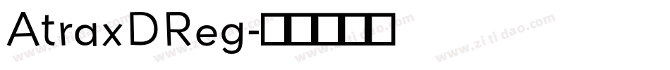 AtraxDReg字体转换