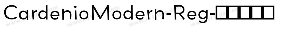 CardenioModern-Reg字体转换