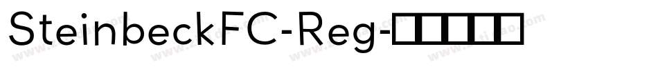 SteinbeckFC-Reg字体转换