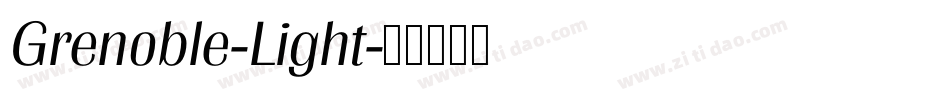 Grenoble-Light字体转换