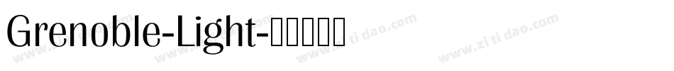 Grenoble-Light字体转换