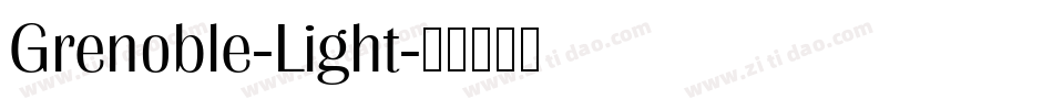 Grenoble-Light字体转换