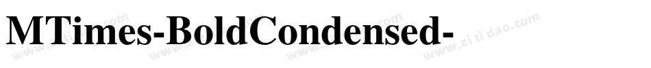 MTimes-BoldCondensed字体转换
