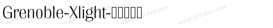 Grenoble-Xlight字体转换