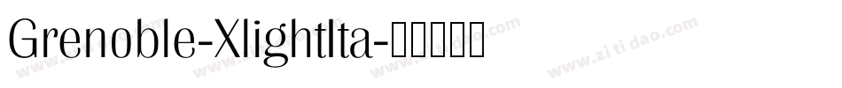 Grenoble-XlightIta字体转换