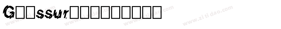 Glassure-2字体转换