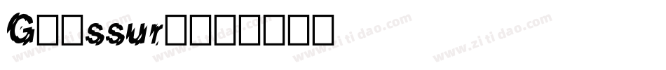 Glassure字体转换