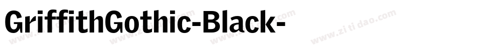 GriffithGothic-Black字体转换
