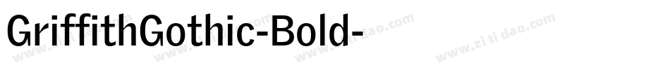 GriffithGothic-Bold字体转换