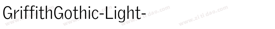 GriffithGothic-Light字体转换
