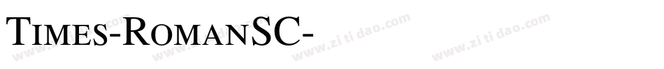 Times-RomanSC字体转换