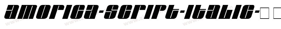 AMORICA-SCRIPT-Italic字体转换
