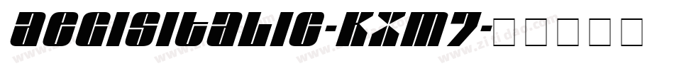 AegisItalic-Kxm7字体转换