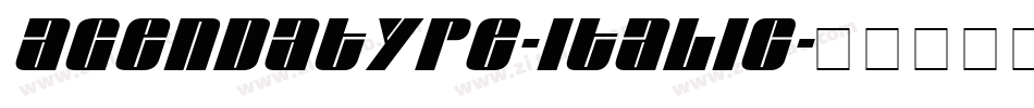 Agendatype-Italic字体转换