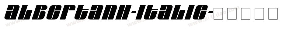 AlbertanH-Italic字体转换