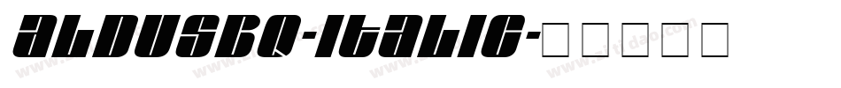 AldusBQ-Italic字体转换
