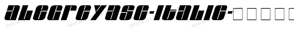 AlegreyaSC-Italic字体转换