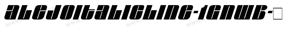 AlejoItalicLine-1GnWB字体转换