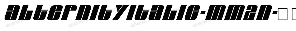 AlternityItalic-Mm2n字体转换