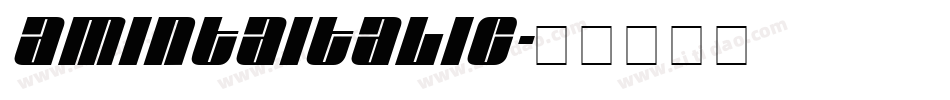 AmintaItalic字体转换