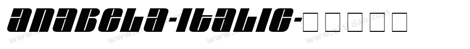 Anabela-Italic字体转换