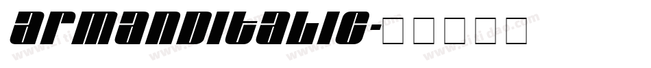 ArmandItalic字体转换