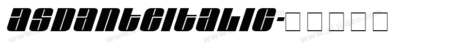 AsdanteItalic字体转换