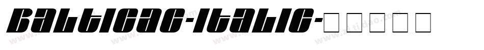 BalticaC-Italic字体转换