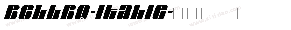 BellBQ-Italic字体转换