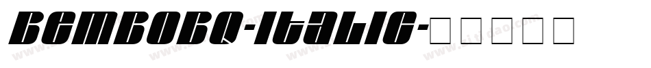 BemboBQ-Italic字体转换