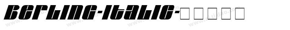 Berling-Italic字体转换