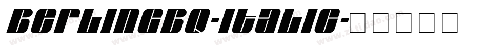 BerlingBQ-Italic字体转换