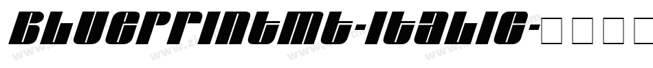 BlueprintMT-Italic字体转换