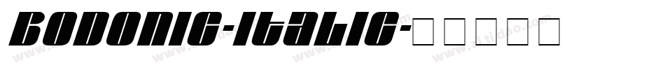BodoniC-Italic字体转换
