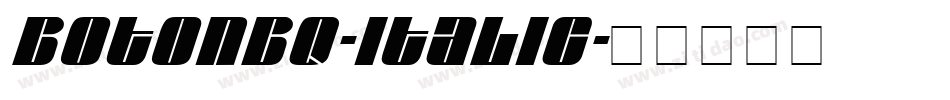 BotonBQ-Italic字体转换