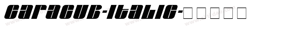 Caracub-Italic字体转换