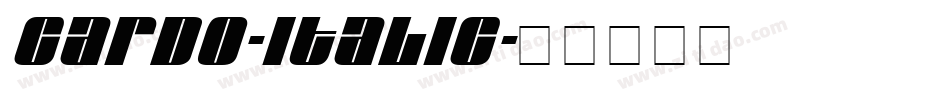 Cardo-Italic字体转换