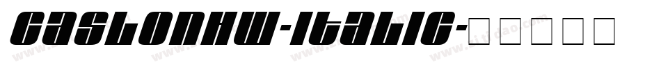 CaslonHW-Italic字体转换
