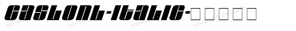 CaslonL-Italic字体转换